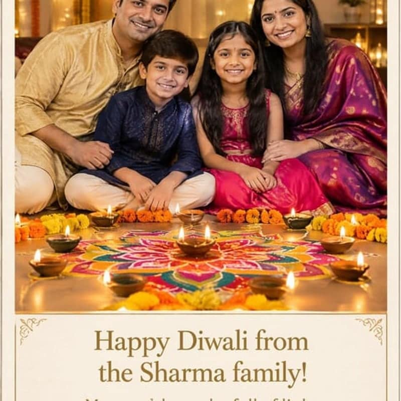 AI Diwali Card & Poster Maker