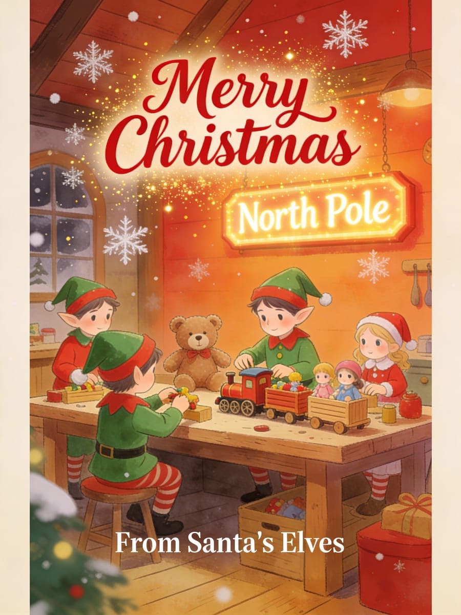 Add Your Greeting, Family Name or Year