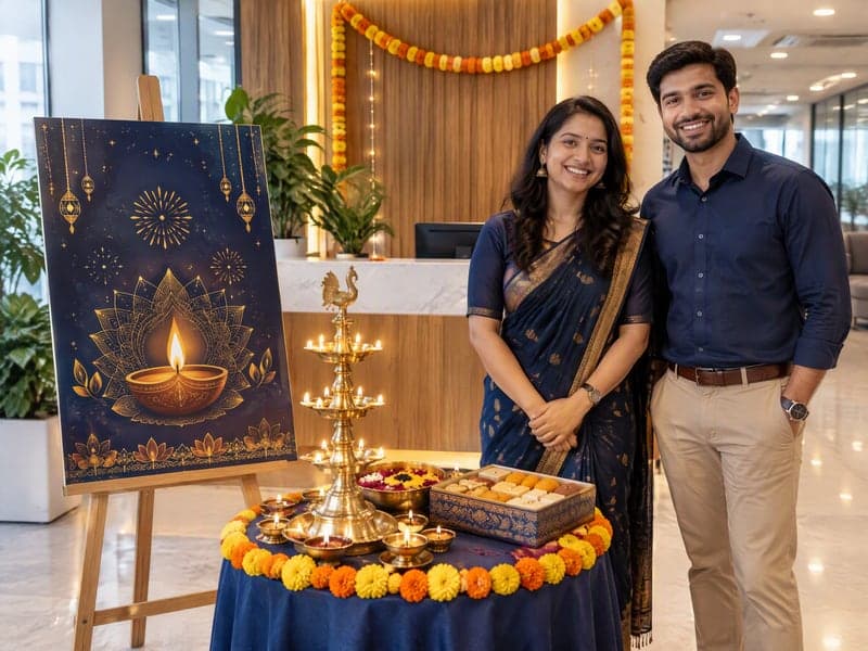 A corporate Diwali greeting for clients