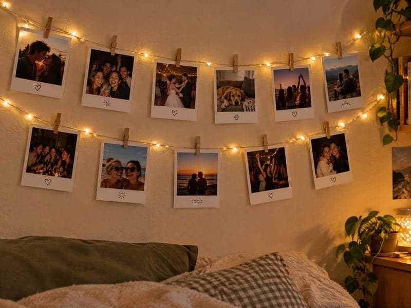 Create Polaroid Pictures for a Wall or a Gift