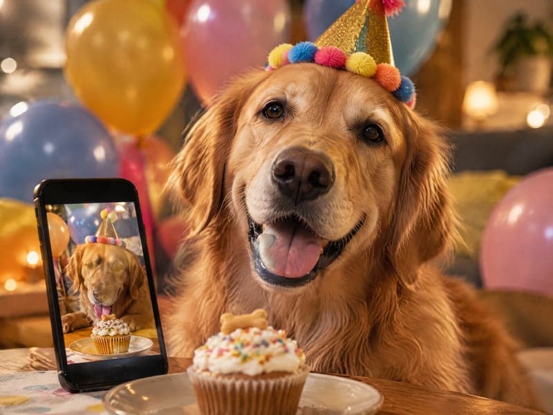 The dog's birthday too