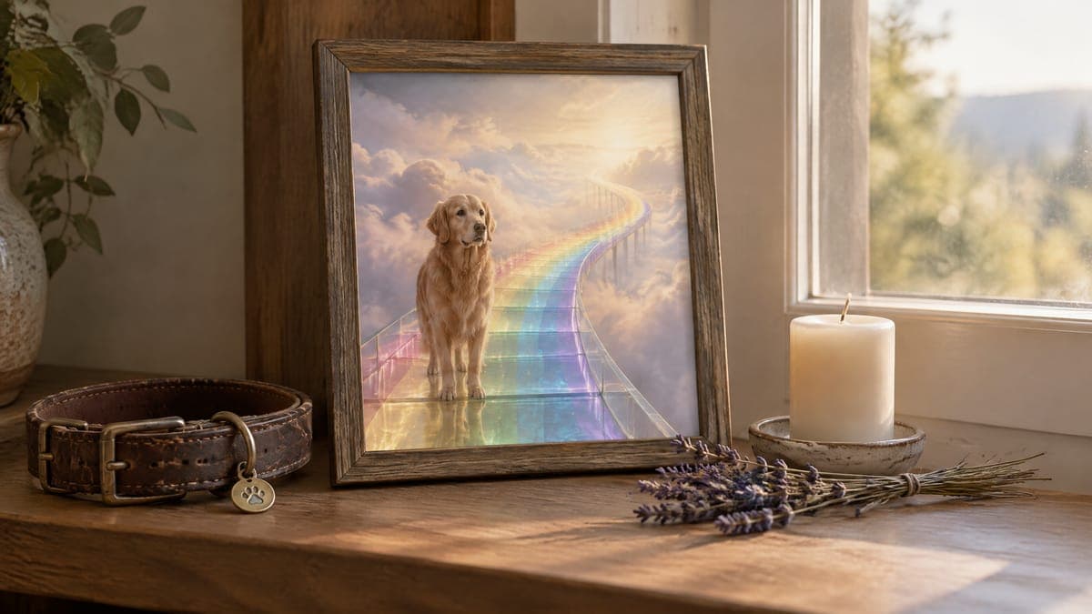 Pet Memorial Ideas (2026): 12 Ways to Remember a Dog or Cat, From Portraits to the Rainbow Bridge