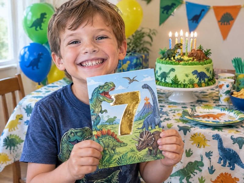 A card that says the right age