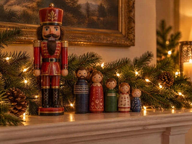 Holiday Dolls for the Mantelpiece