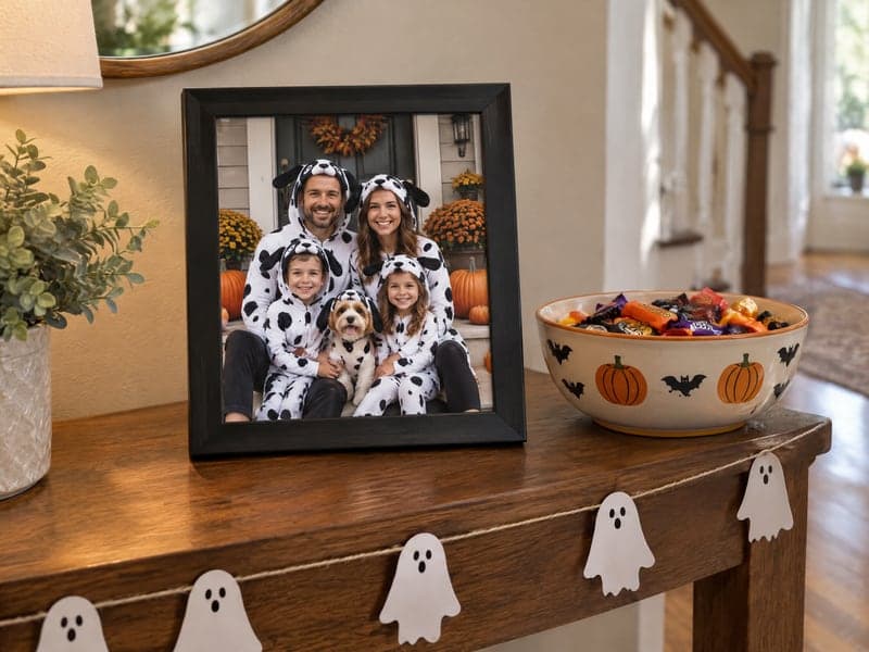 The family Halloween photo