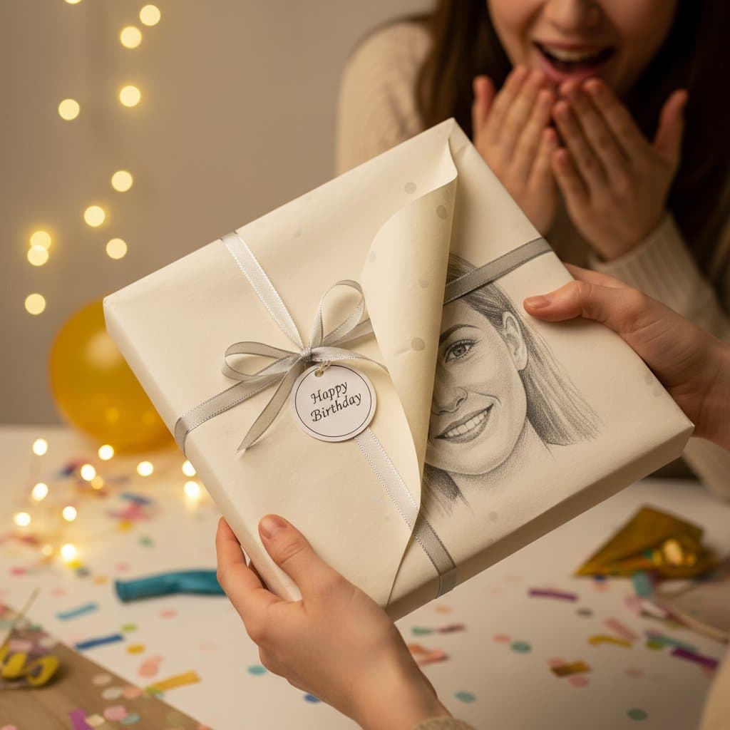 Give a Sketch Portrait as a Gift