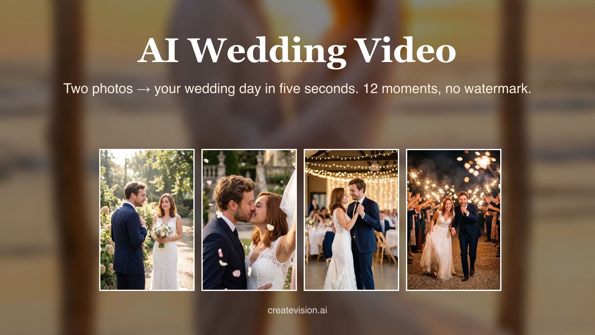 Générateur de vidéo de mariage IA