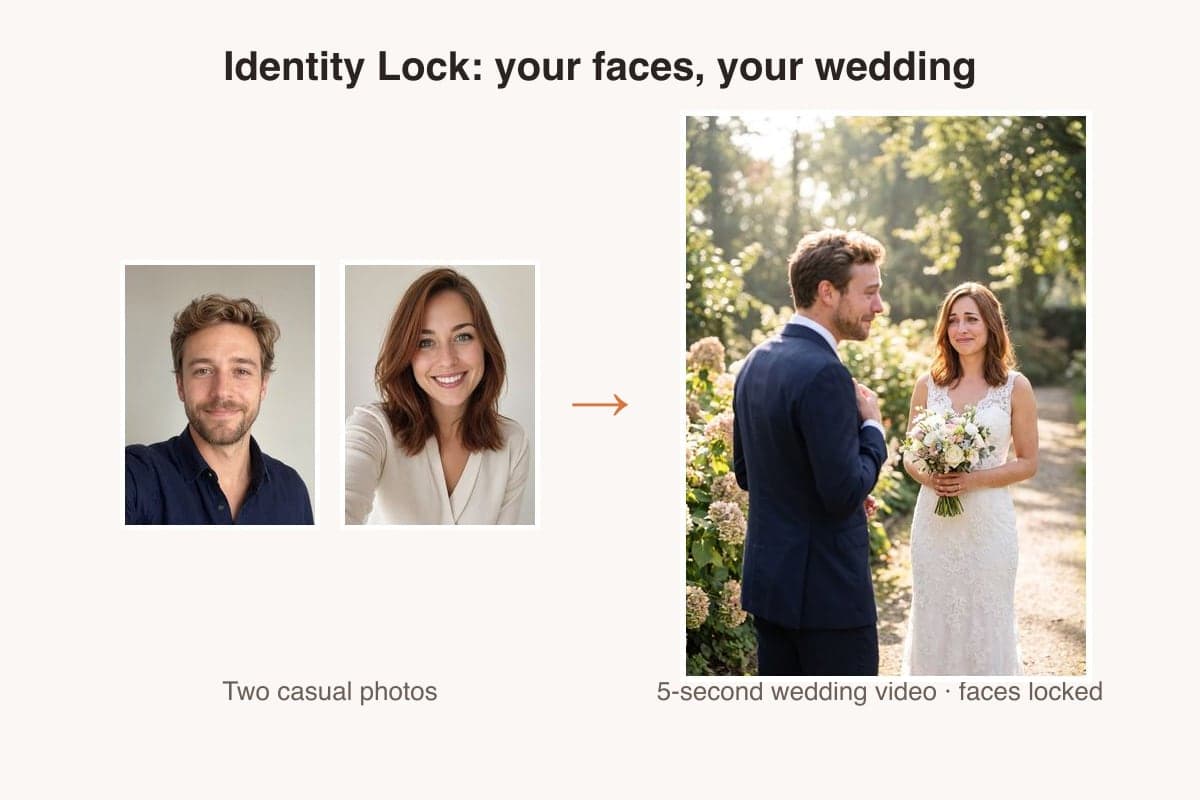 Vidéo de mariage IA