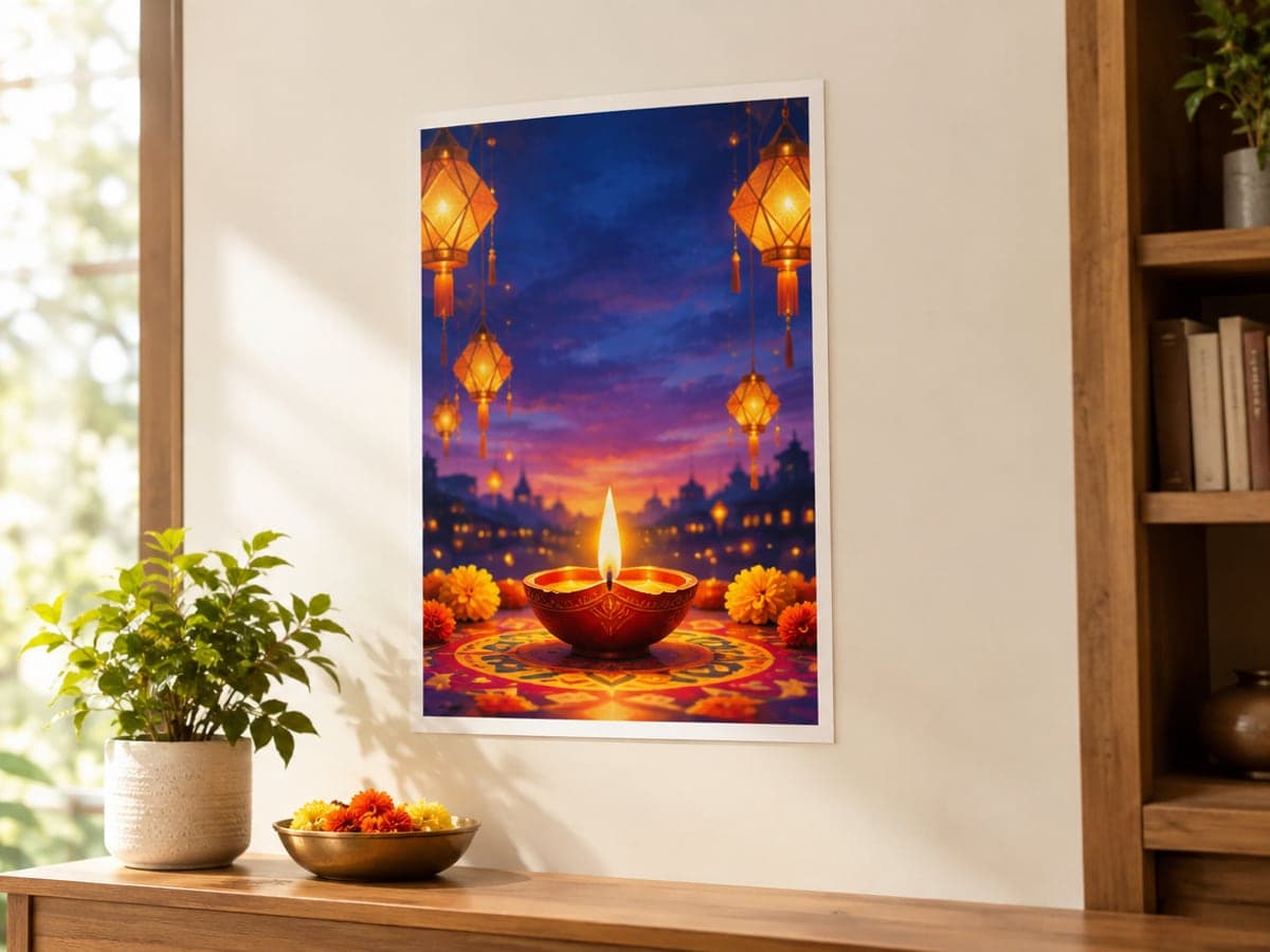 Print a Diwali Poster at 4K