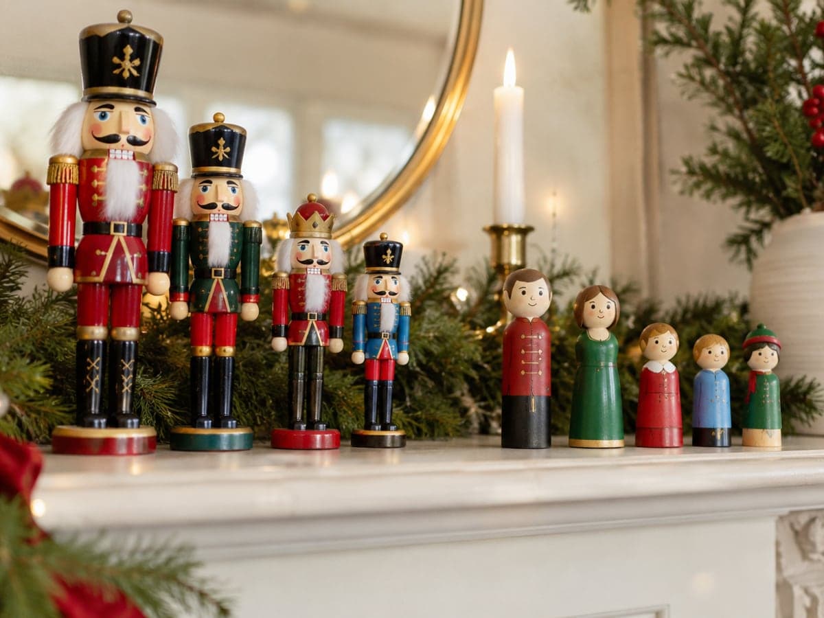 Dress the Mantelpiece With Holiday Dolls