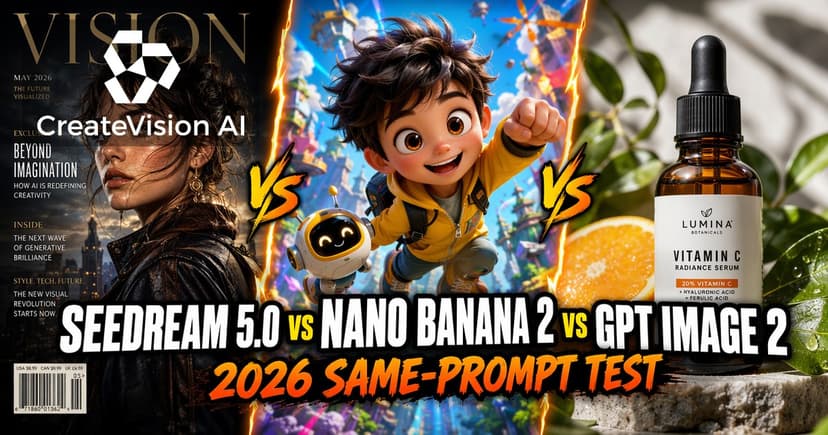 Seedream 5.0 vs Nano Banana 2 vs GPT Image 2 (2026 Test)