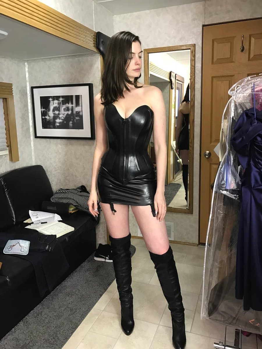 Latex and Leather Backstage Portrait