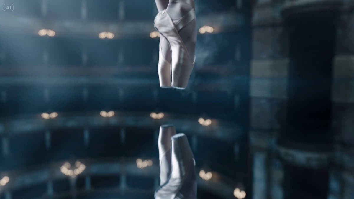 templates.Cinematic Ballerina in Flooded Opera House
