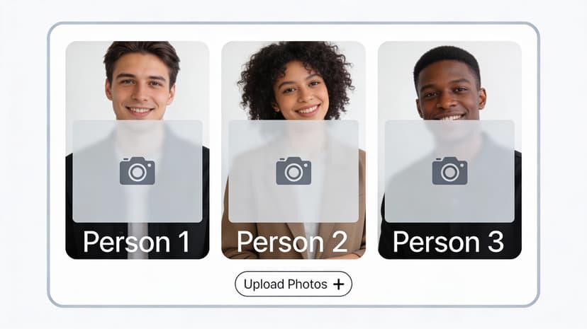 Creating Images Using Multiple People AI Group Photo Mixer - Combine Up to 5 Photos Together | CreateVision AI
